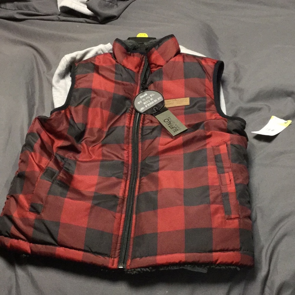 Boys Buffalo vest set